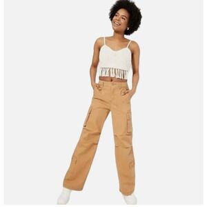 Wild Fable Women's Light Brown High Rise Cargo Utility Pants Sz: S 31"inseam